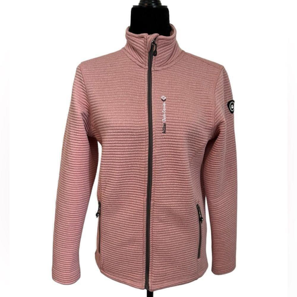 Killtec Full Zip Ribbed Jacket Blush Pink Size 10